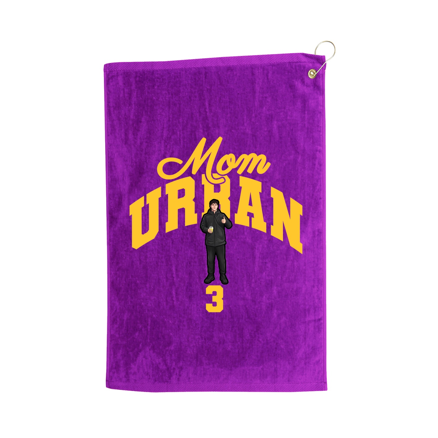 Golf Towel — Mothers Day Arch in Purple