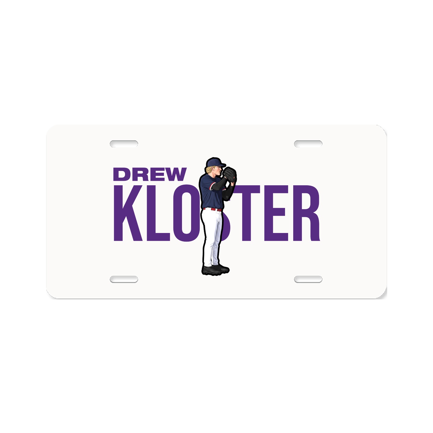 License Plate — Player Name in Classic