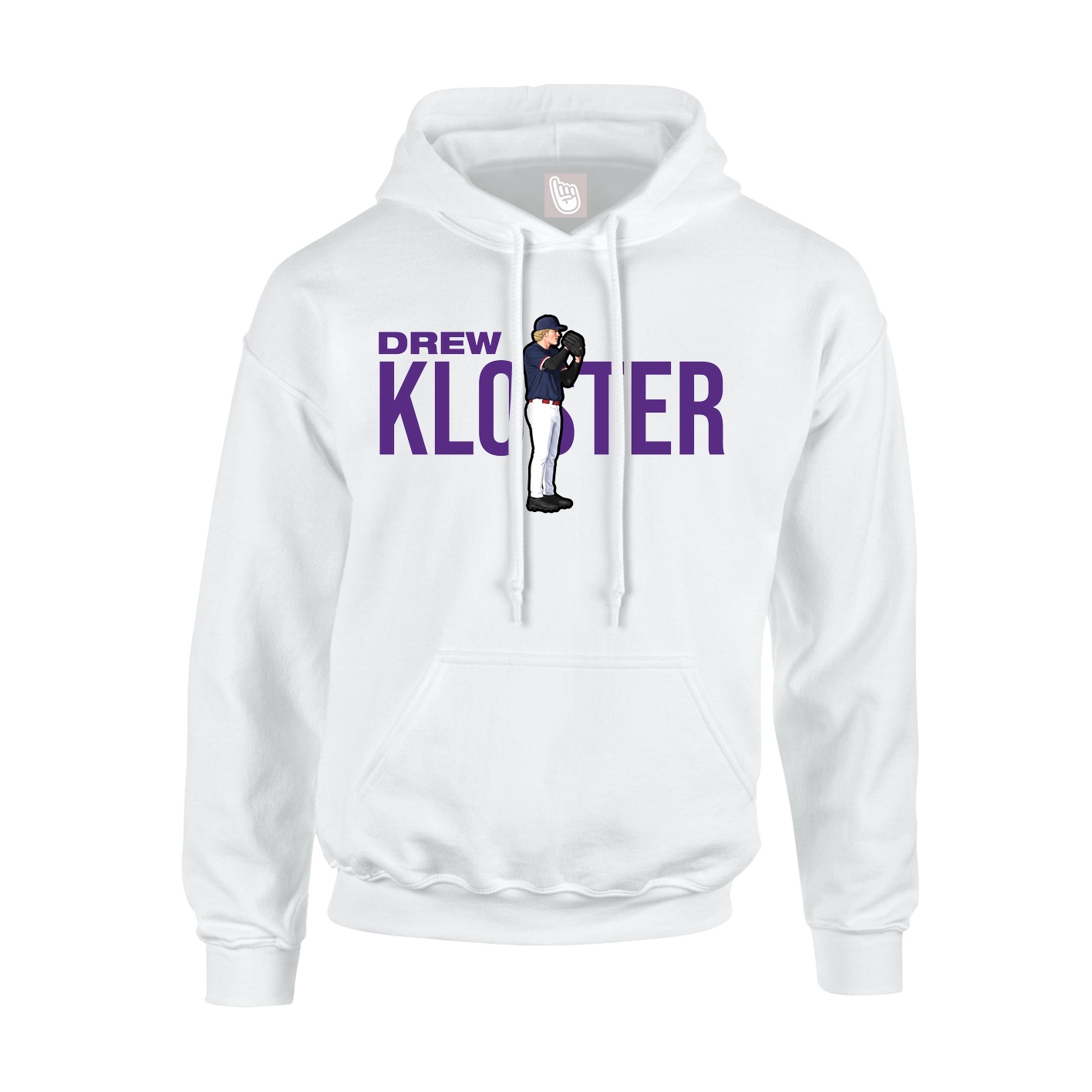 Youth Hoodie — Player Name in White