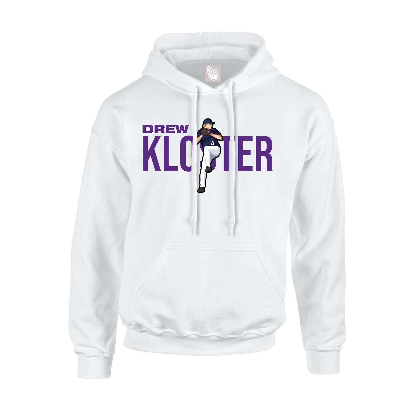 Youth Hoodie — Player Name in White