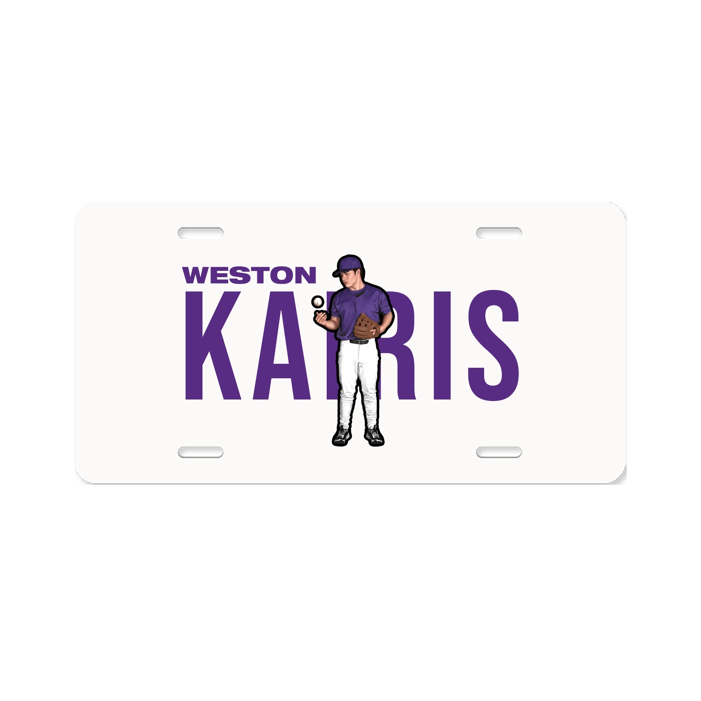 License Plate — Player Name in Classic