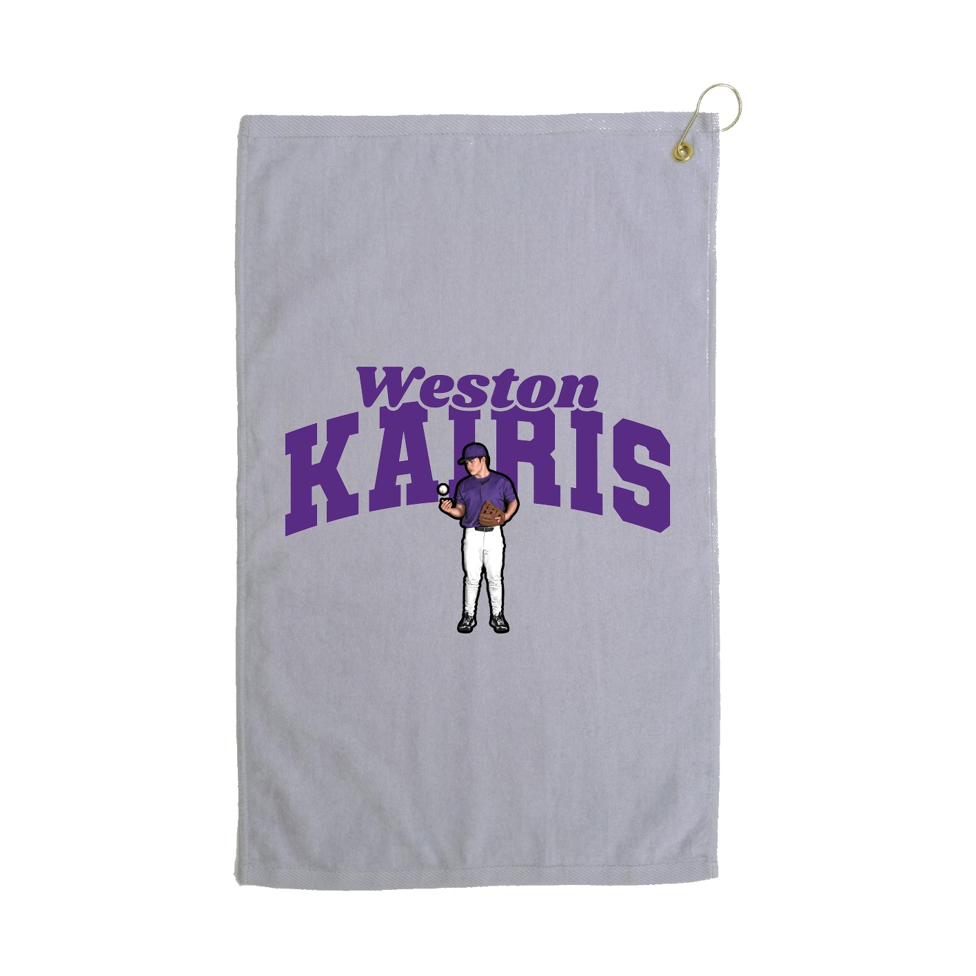 Golf Towel — Signature Arch in Grey