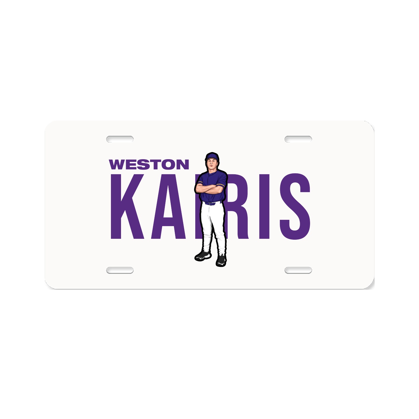 License Plate — Player Name in Classic