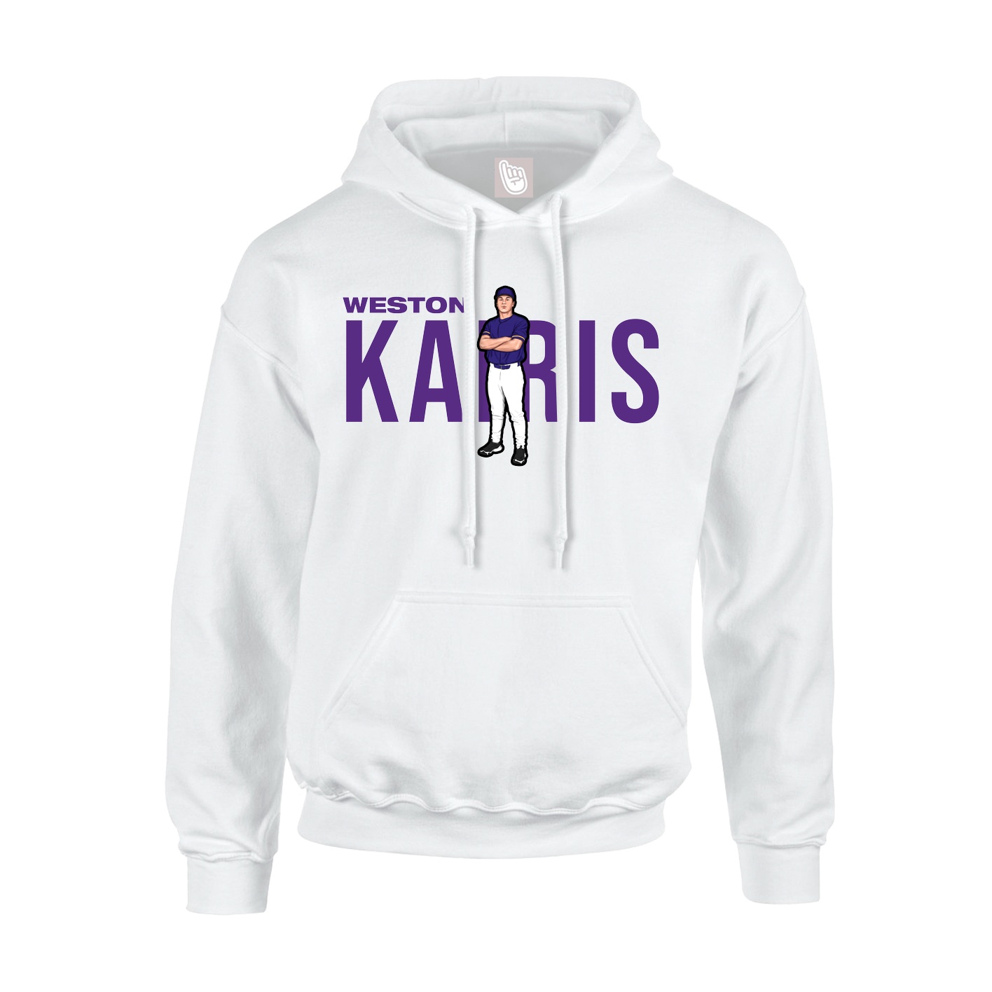 Hoodie — Player Name in White