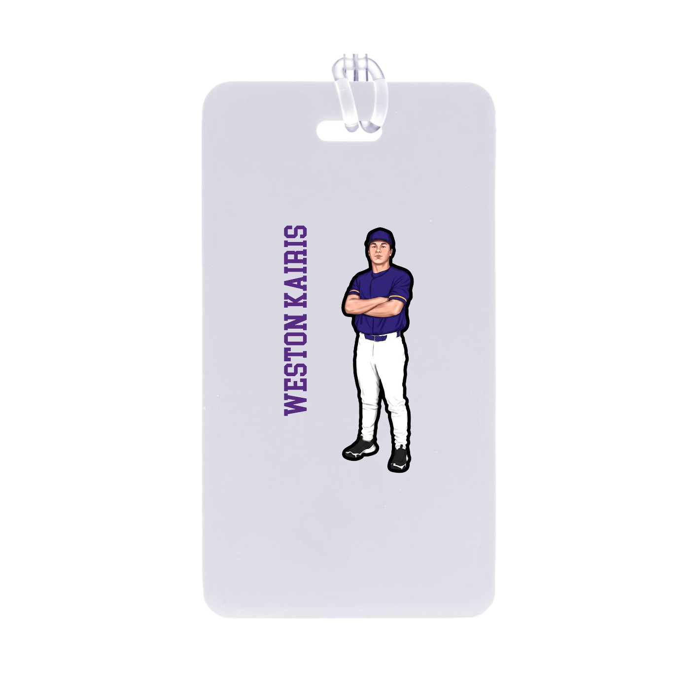 Bag Tag — Name Vertical in Classic