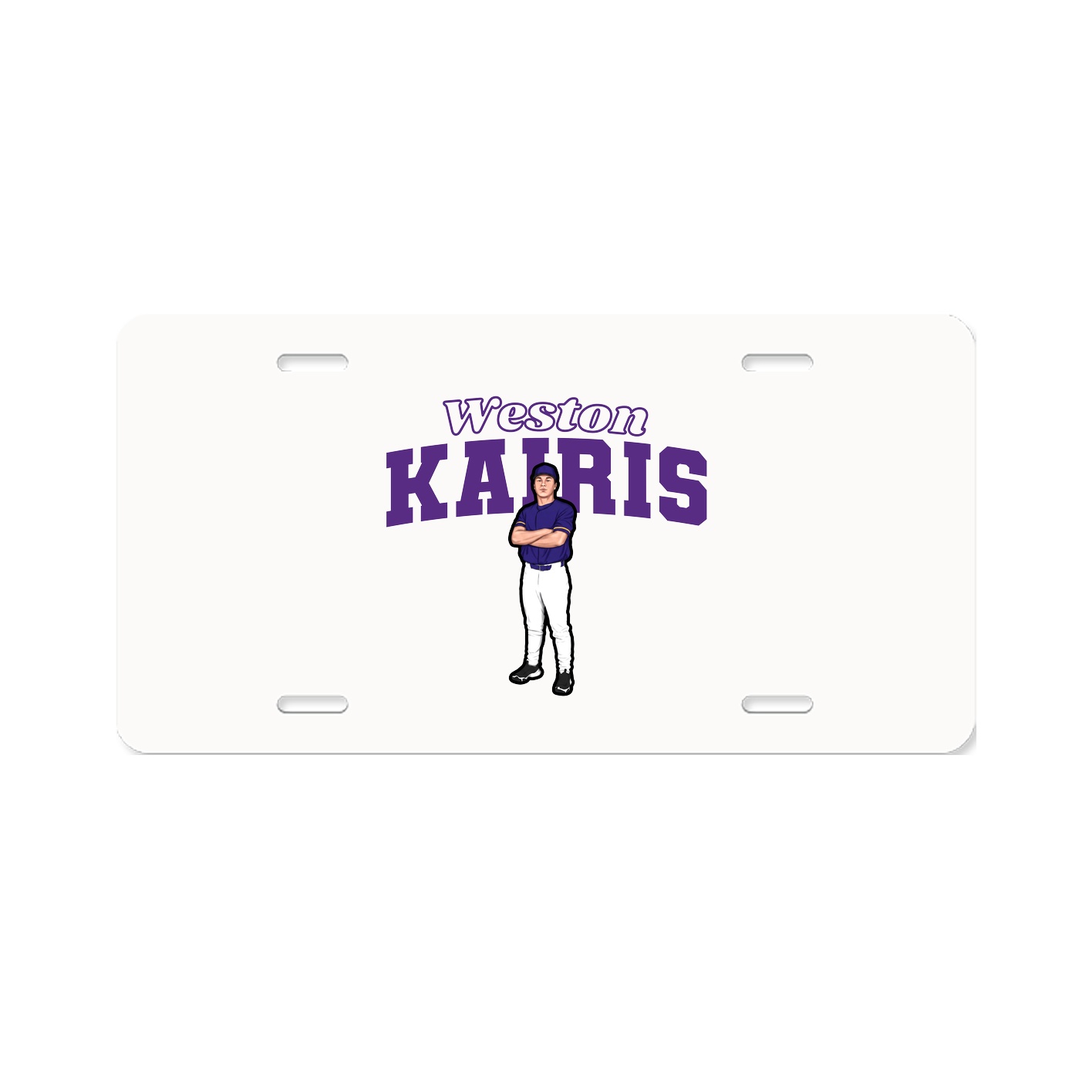 License Plate — Name Arch in Classic