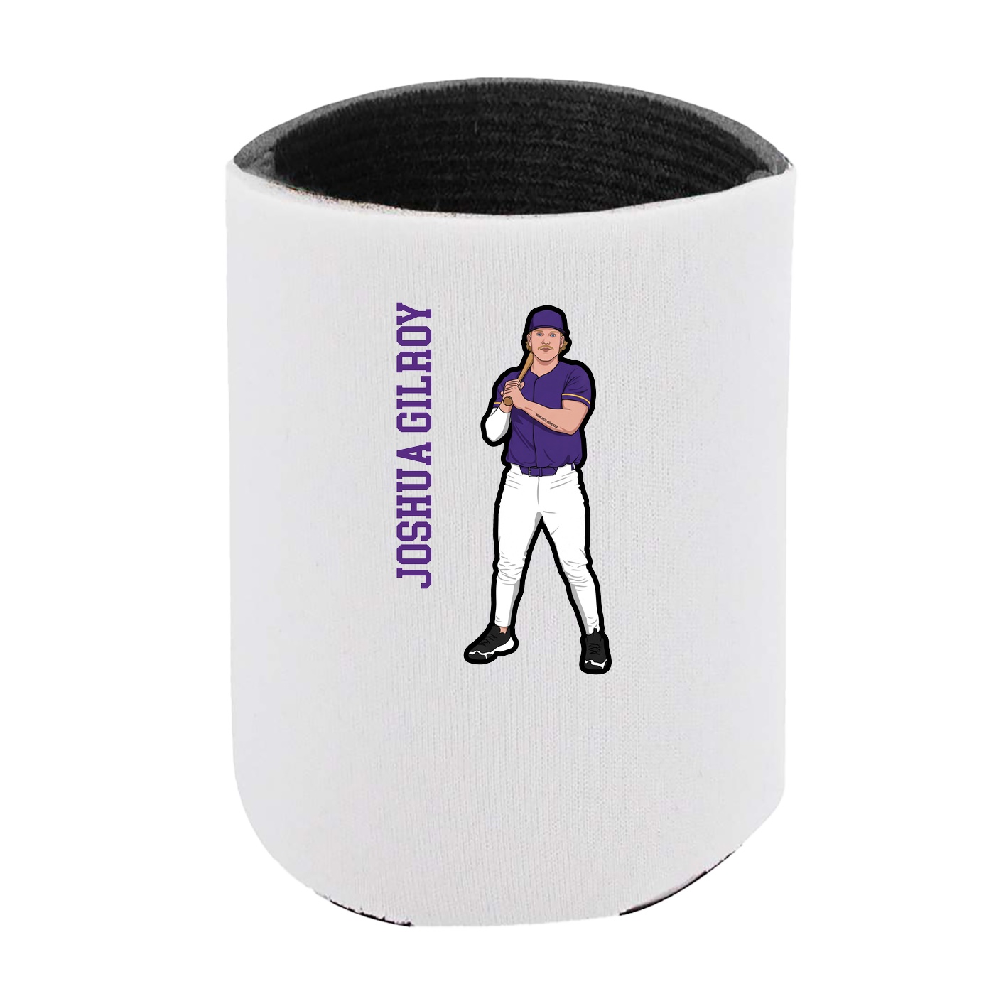 Can Holder — Name Vertical in White