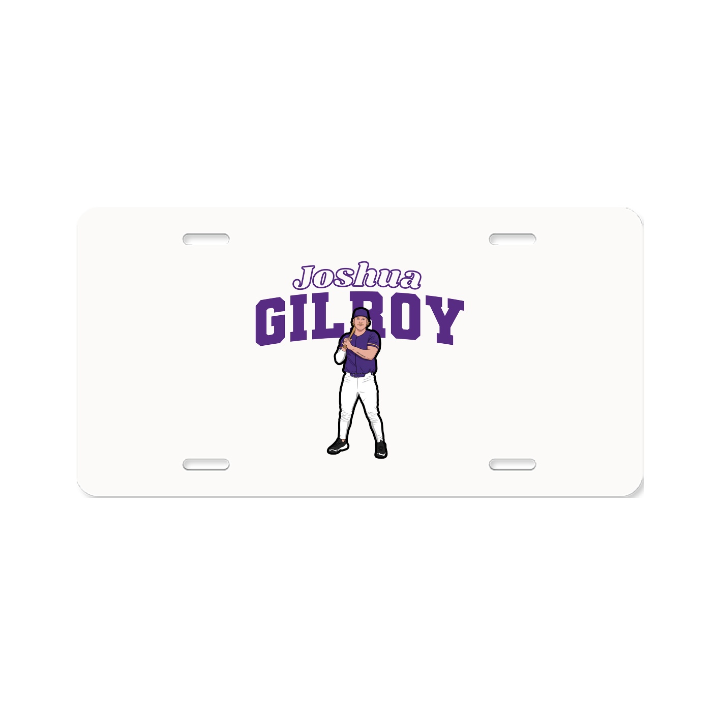 License Plate — Name Arch in Classic