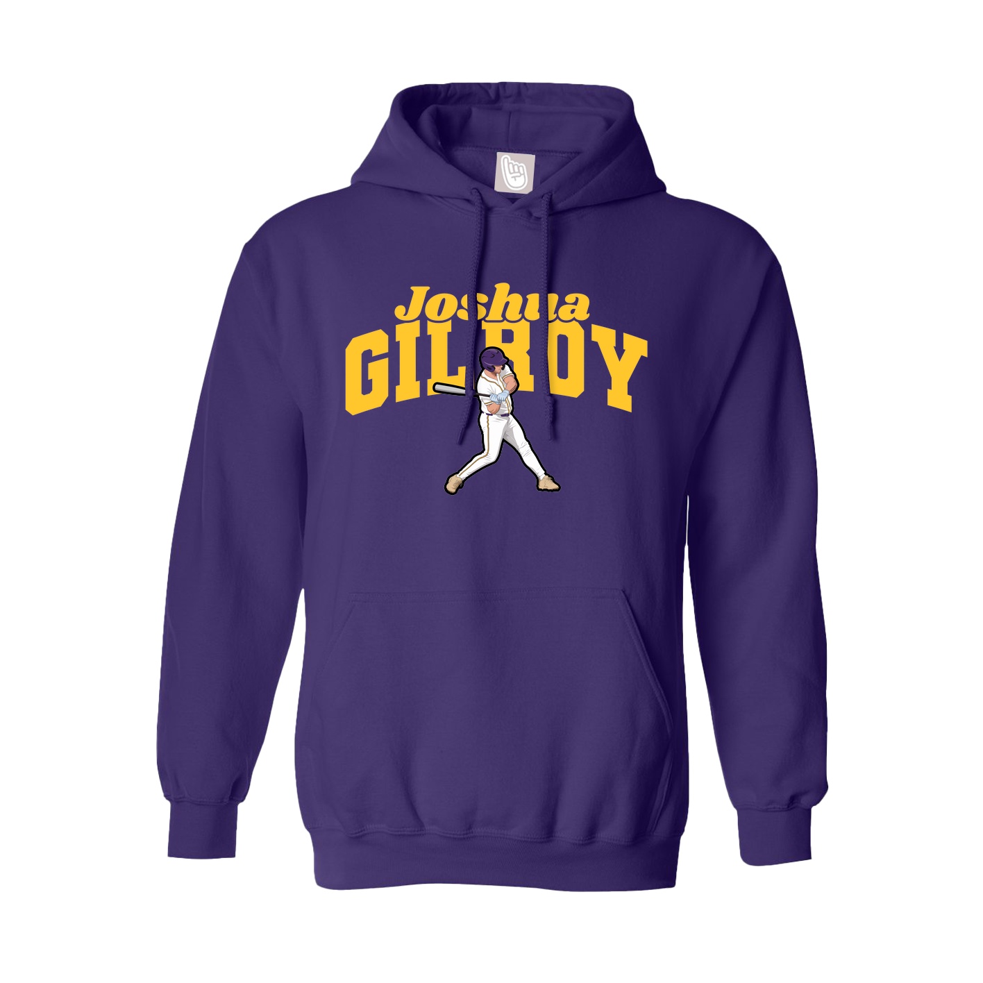 Hoodie — Signature Arch in Purple