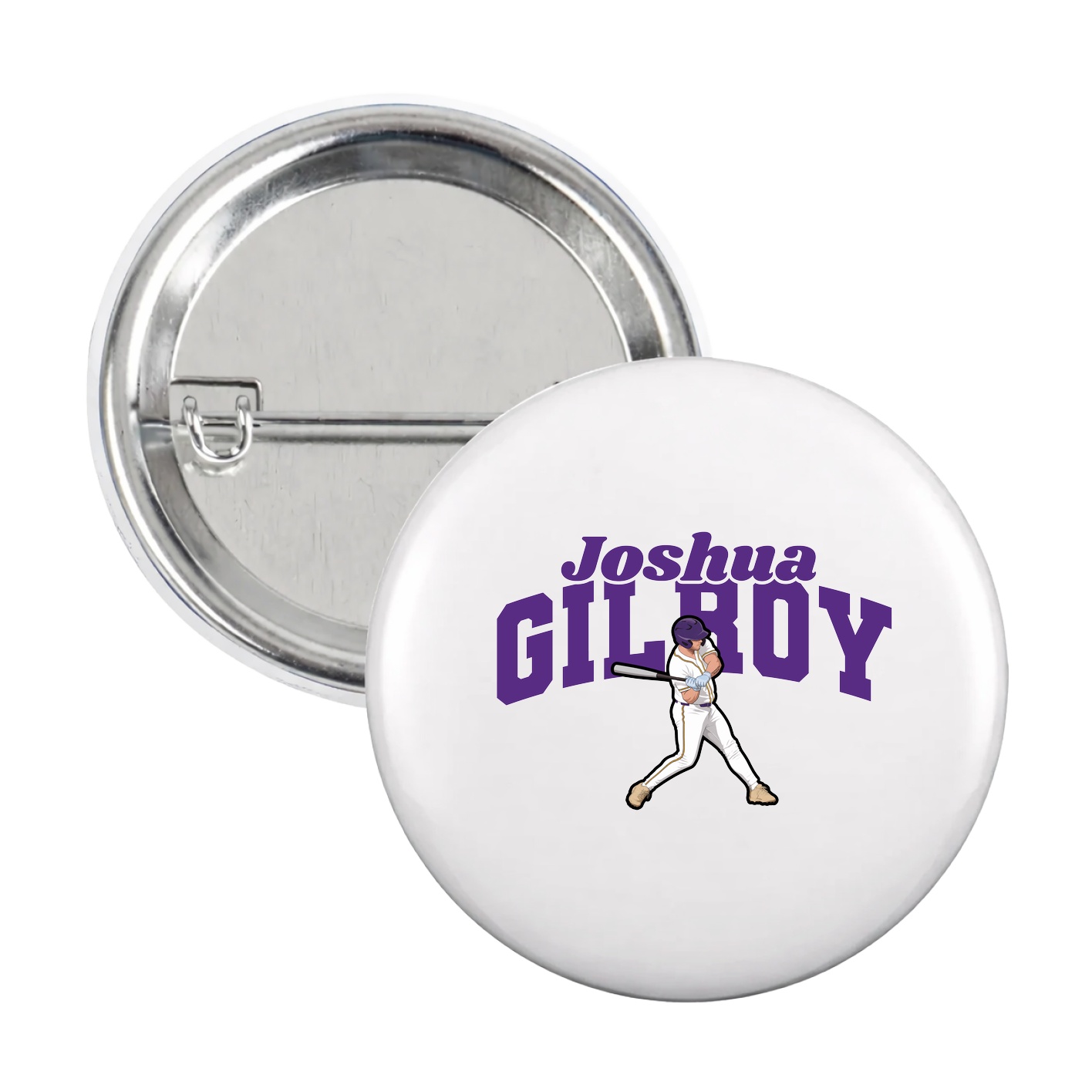 Game Day Button — Signature Arch in White