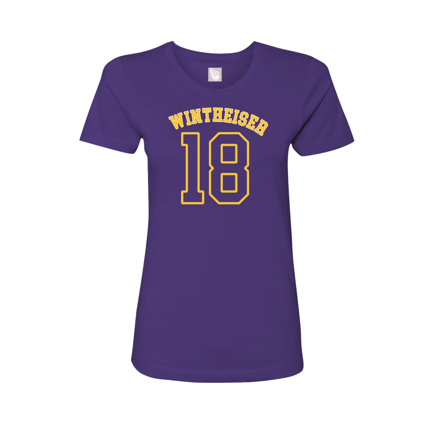 Fitted Women's Tee — Shirsey Arch in Purple