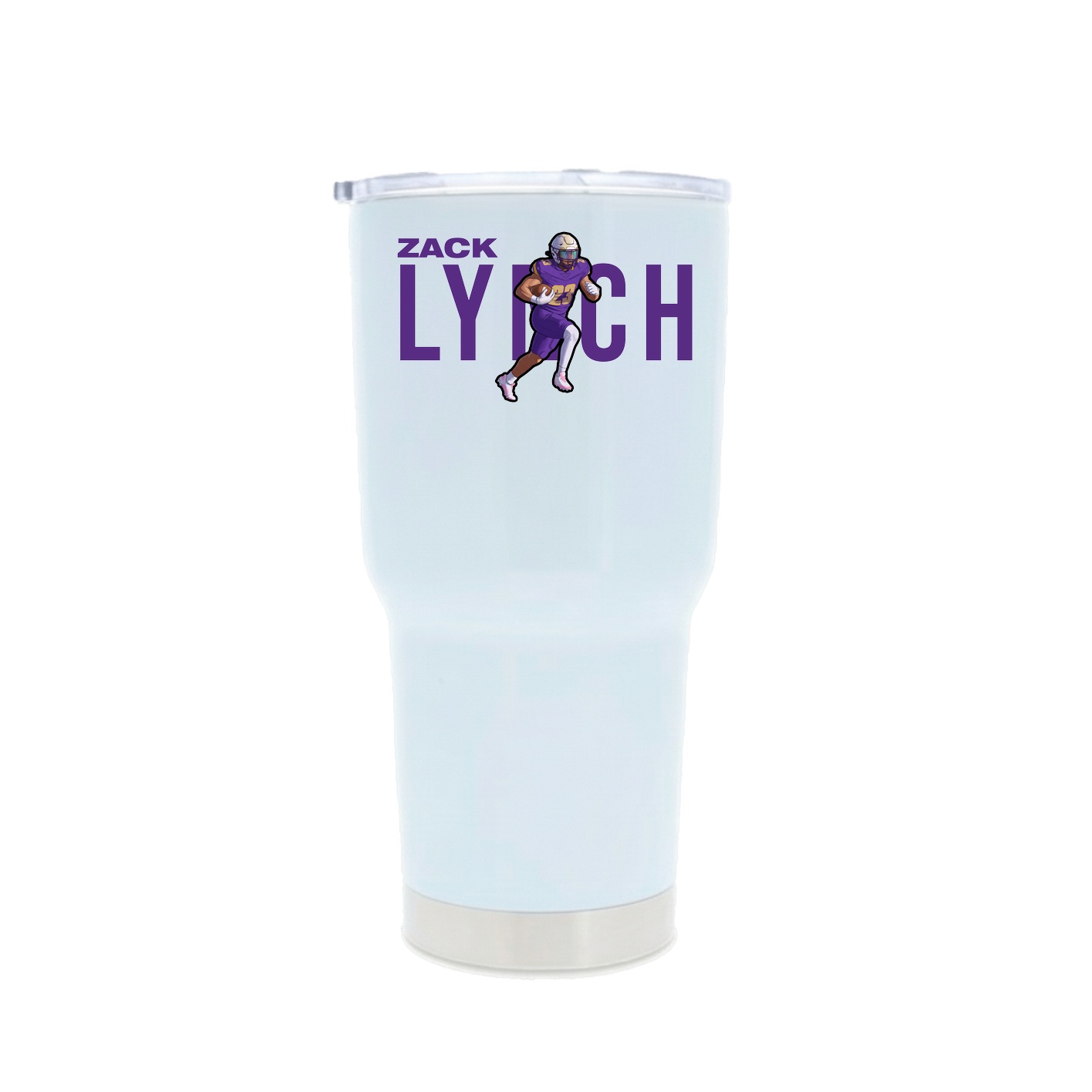 30oz Stainless Steel Tumbler — Player Name in White