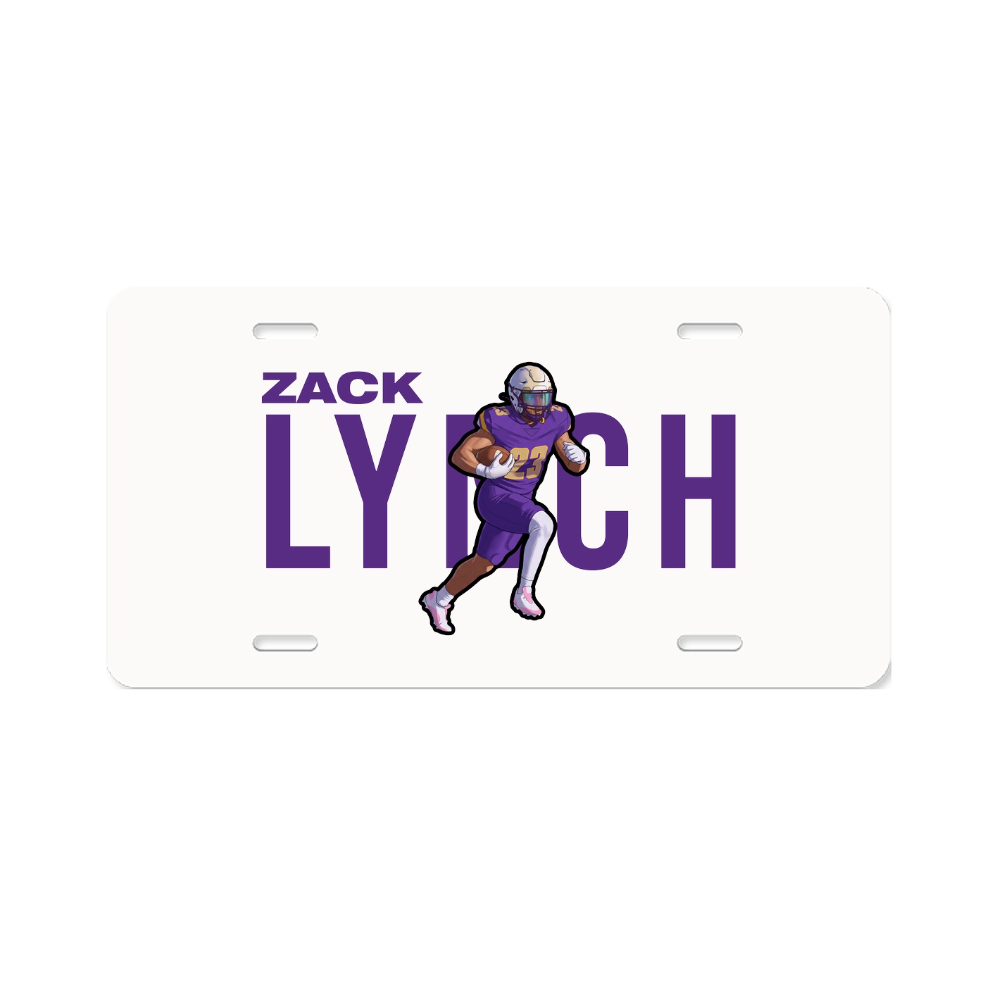 License Plate — Player Name in Classic