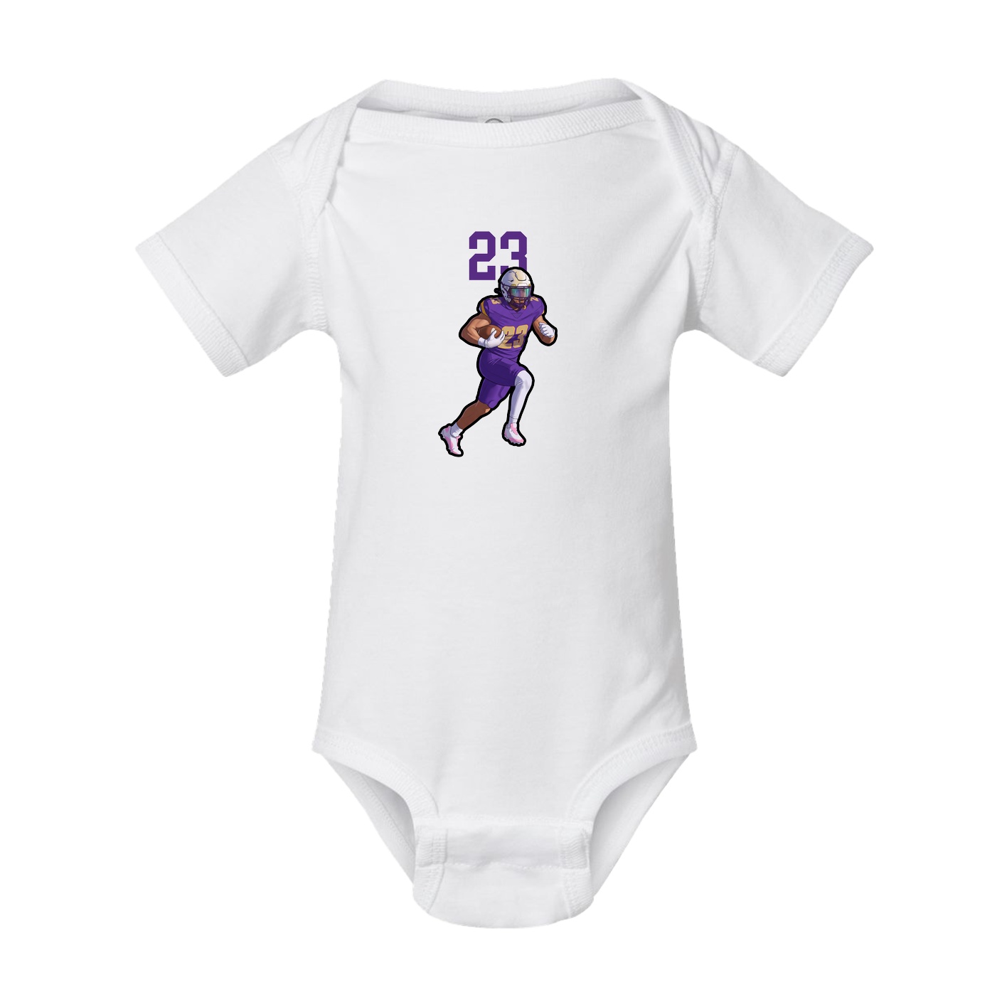 Baby Onesie — Number Top in White