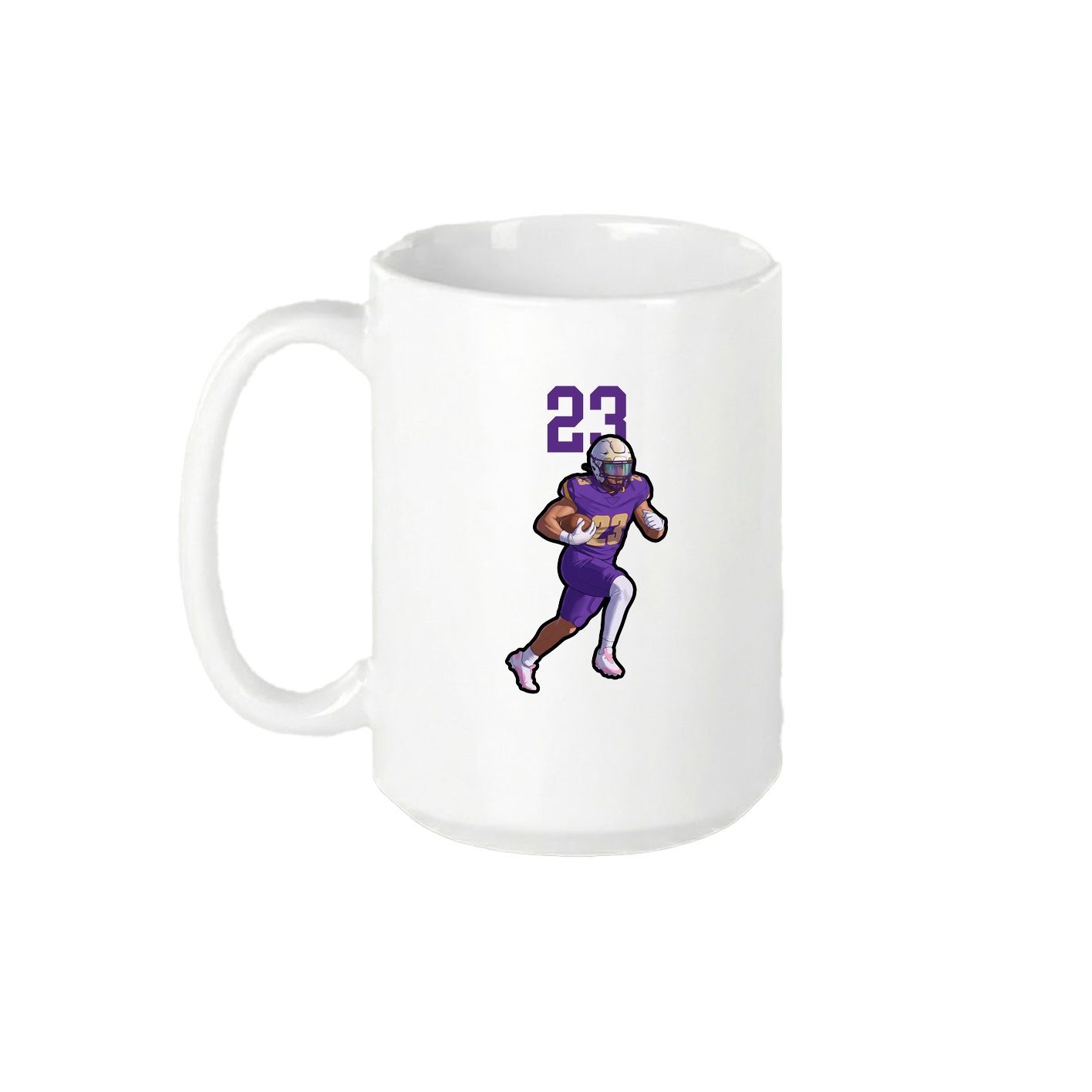 15oz Coffee Mug — Number Top in White