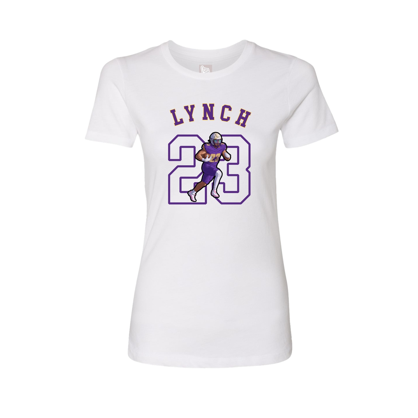 Fitted Women's Tee — Shirsey Arch in White