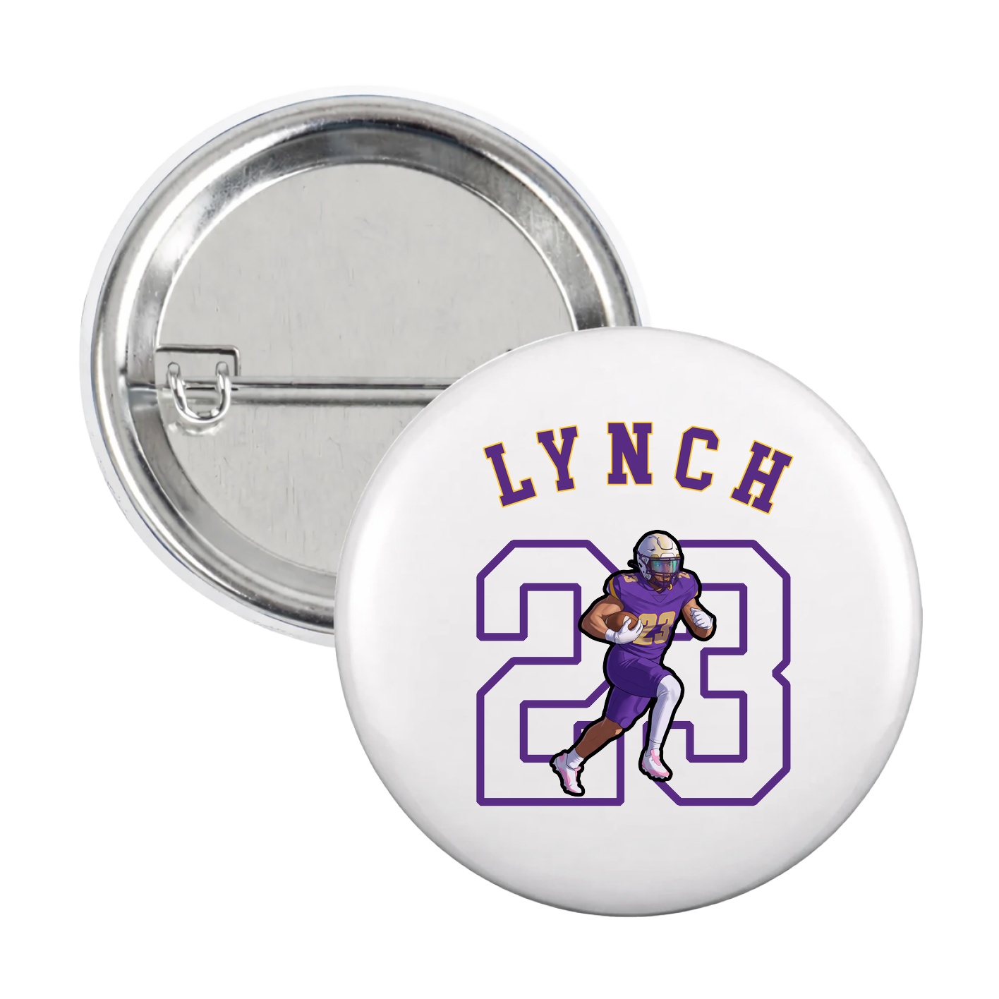 Game Day Button — Shirsey Arch in White