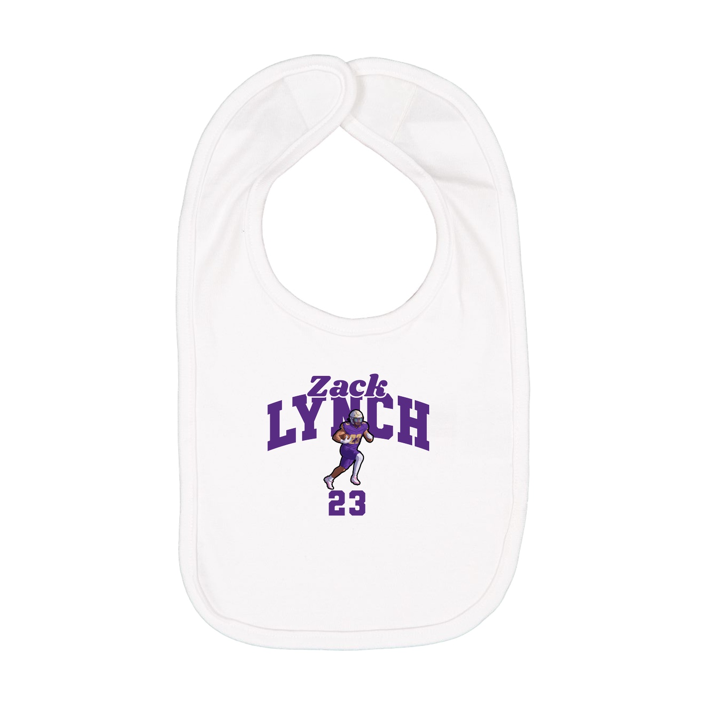 Infant Bib — Signature Arch in White