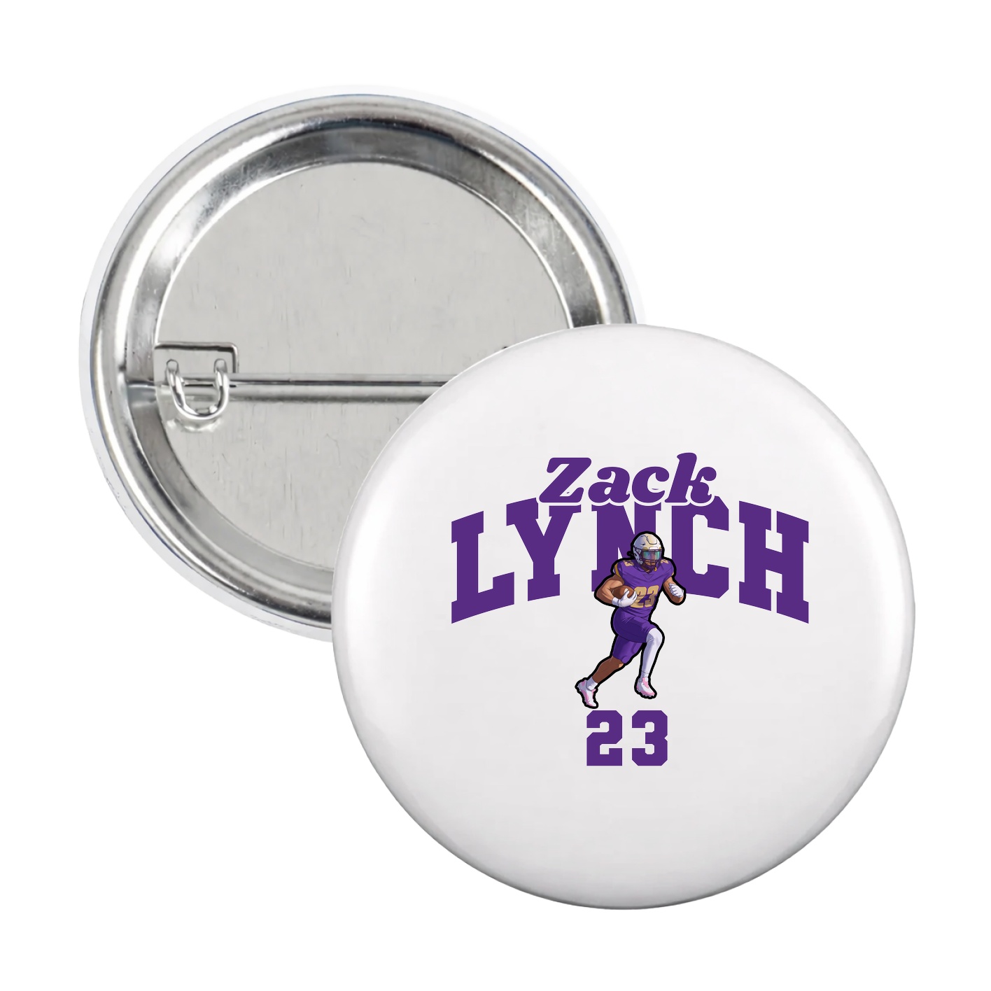 Game Day Button — Signature Arch in White