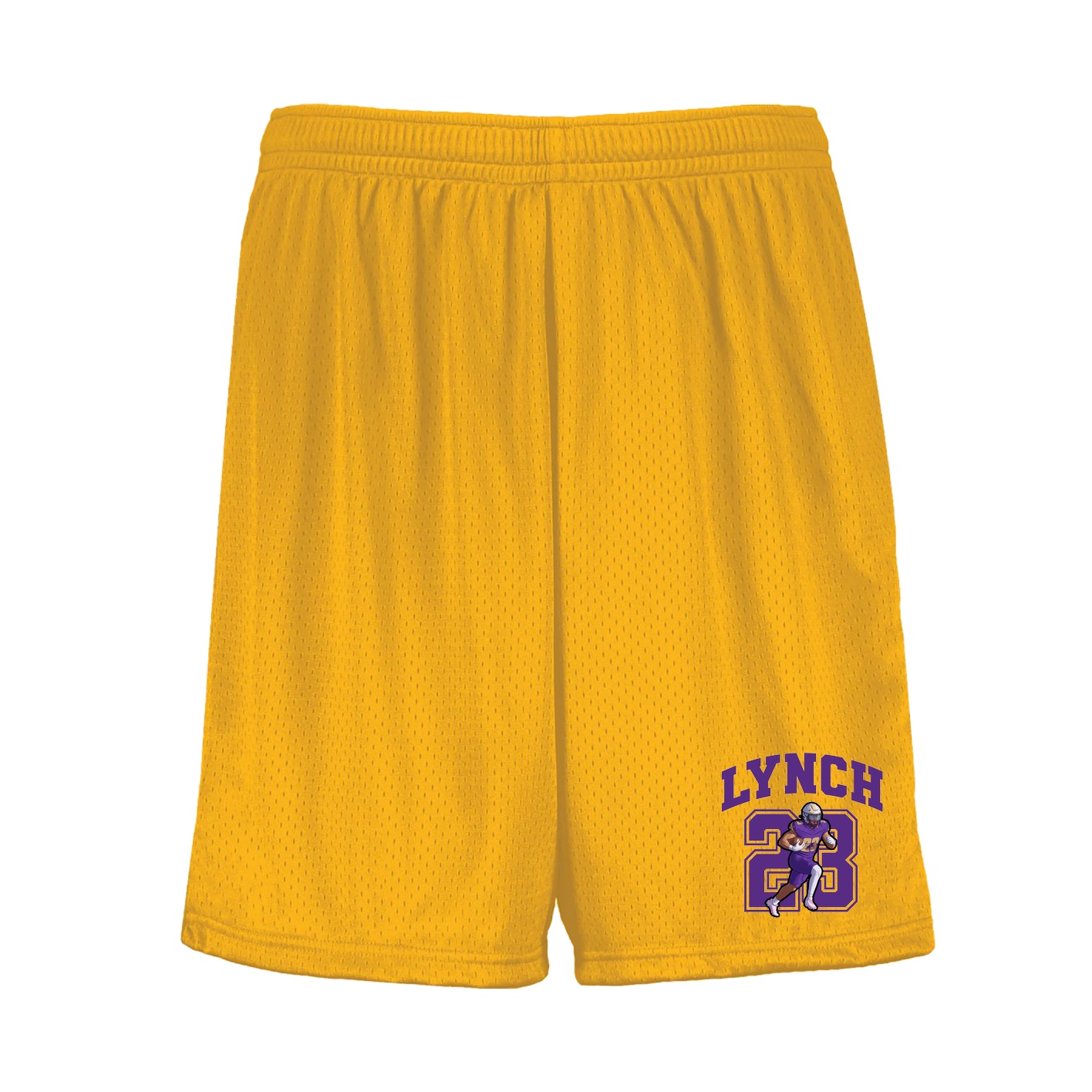 Shorts — Number in Gold
