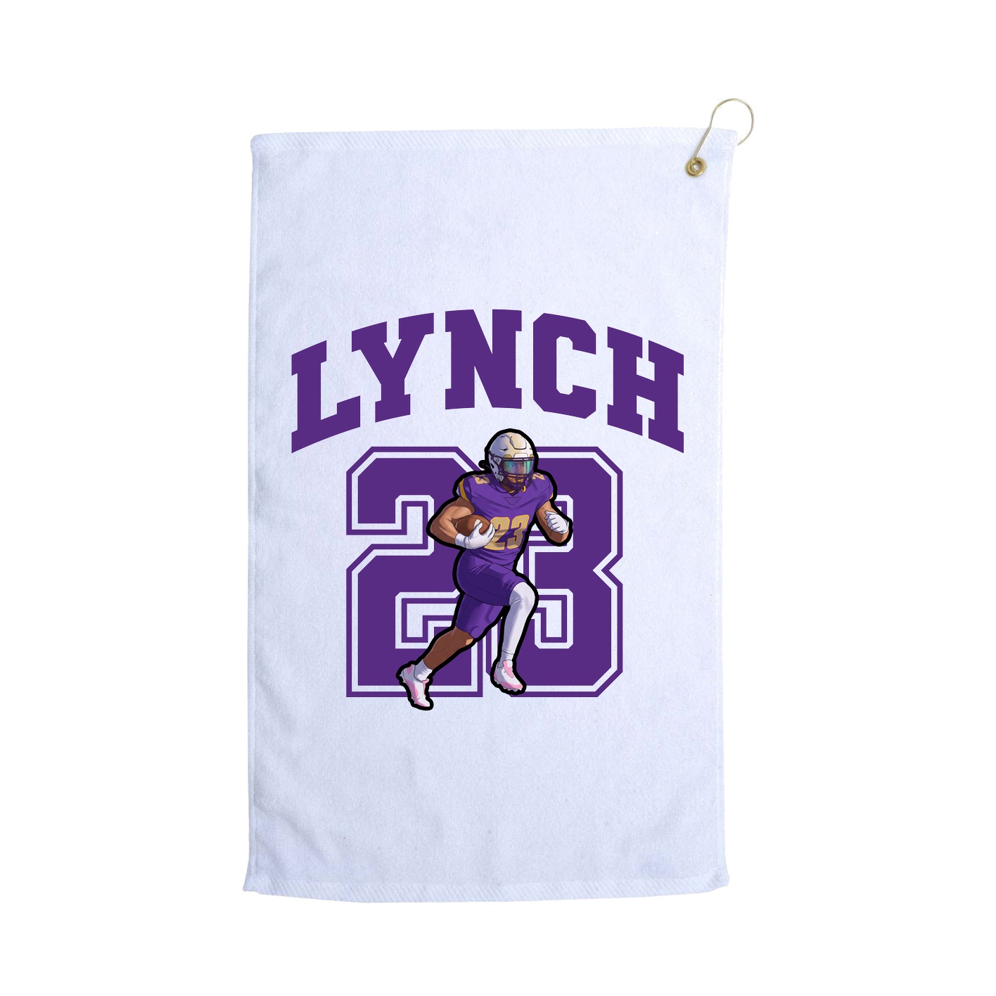 Golf Towel — Number in White