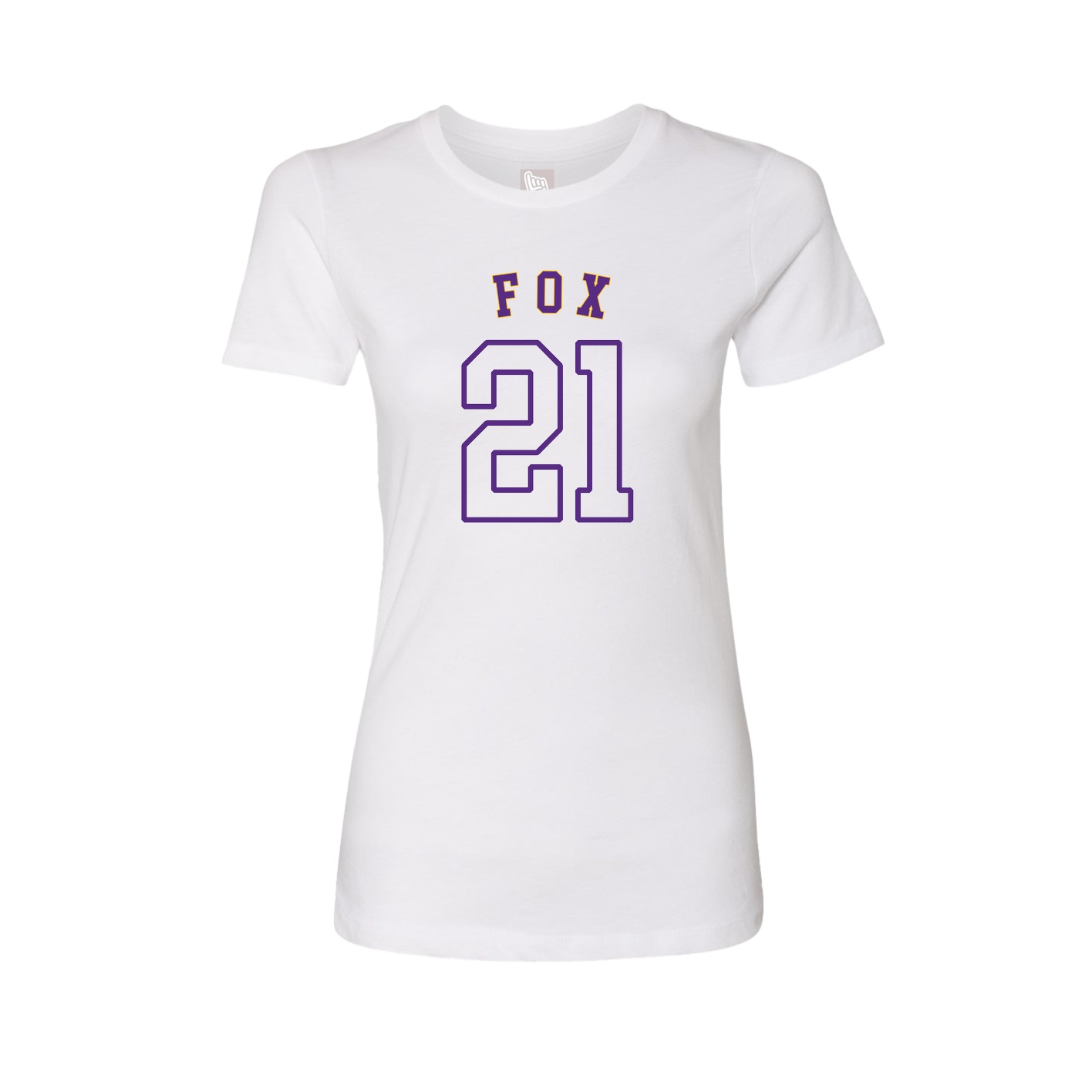 Fitted Women's Tee — Shirsey Arch in White