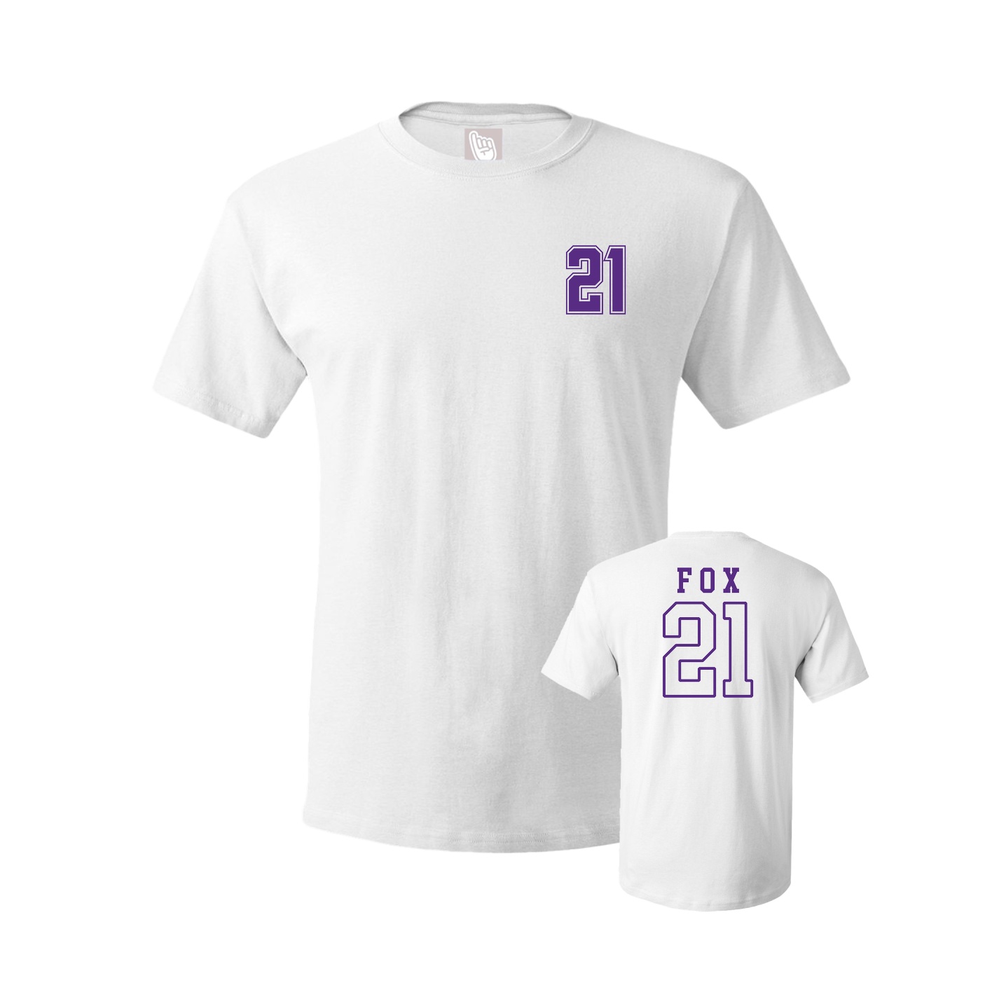 Youth Tee — Chest Back in White