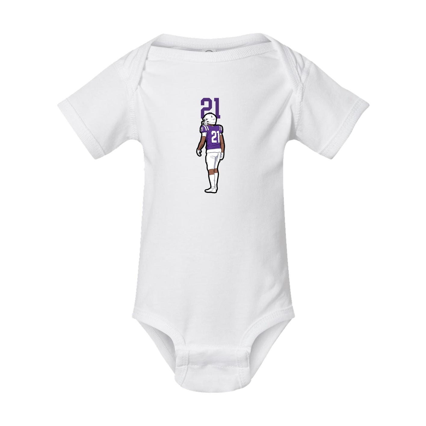 Baby Onesie — Number Top in White