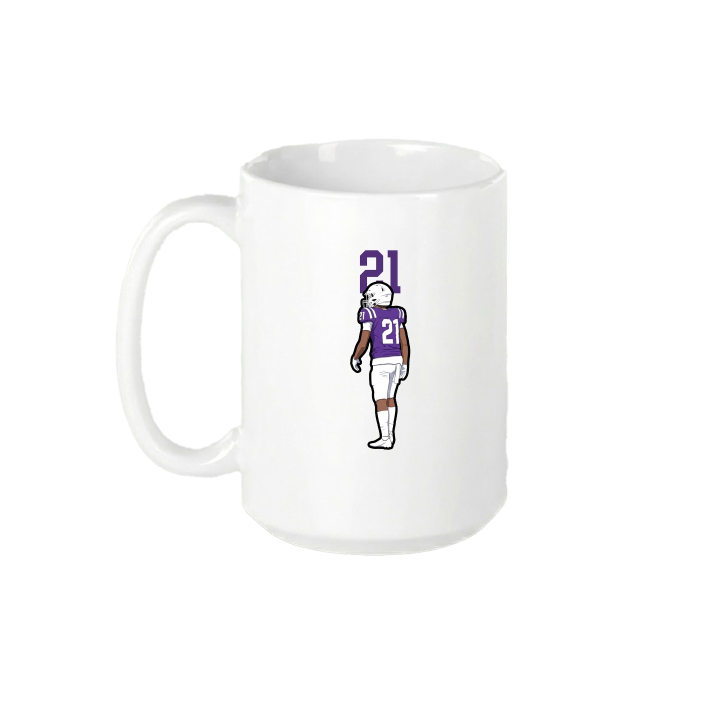 15oz Coffee Mug — Number Top in White