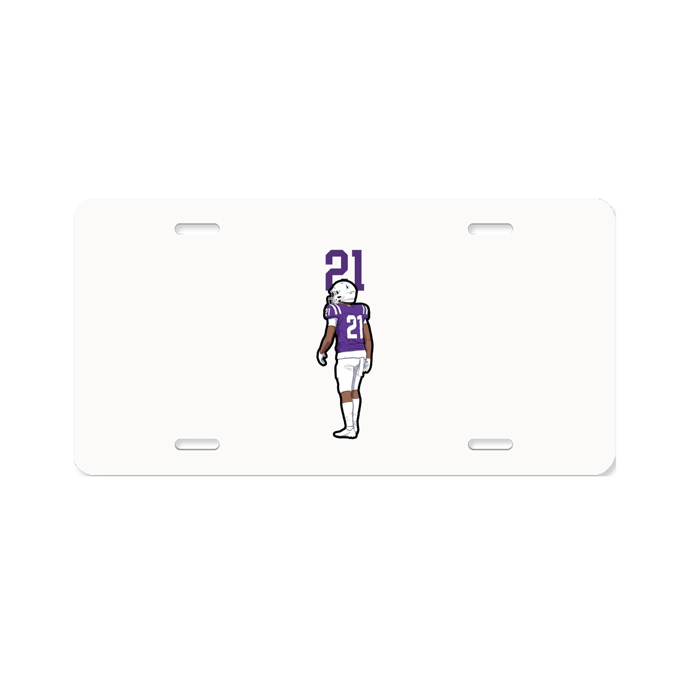 License Plate — Number Top in Classic