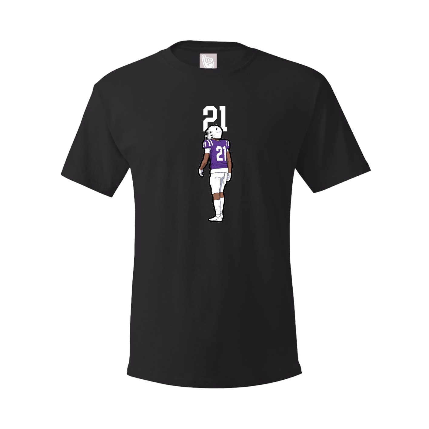 Youth Tee — Number Top in Black