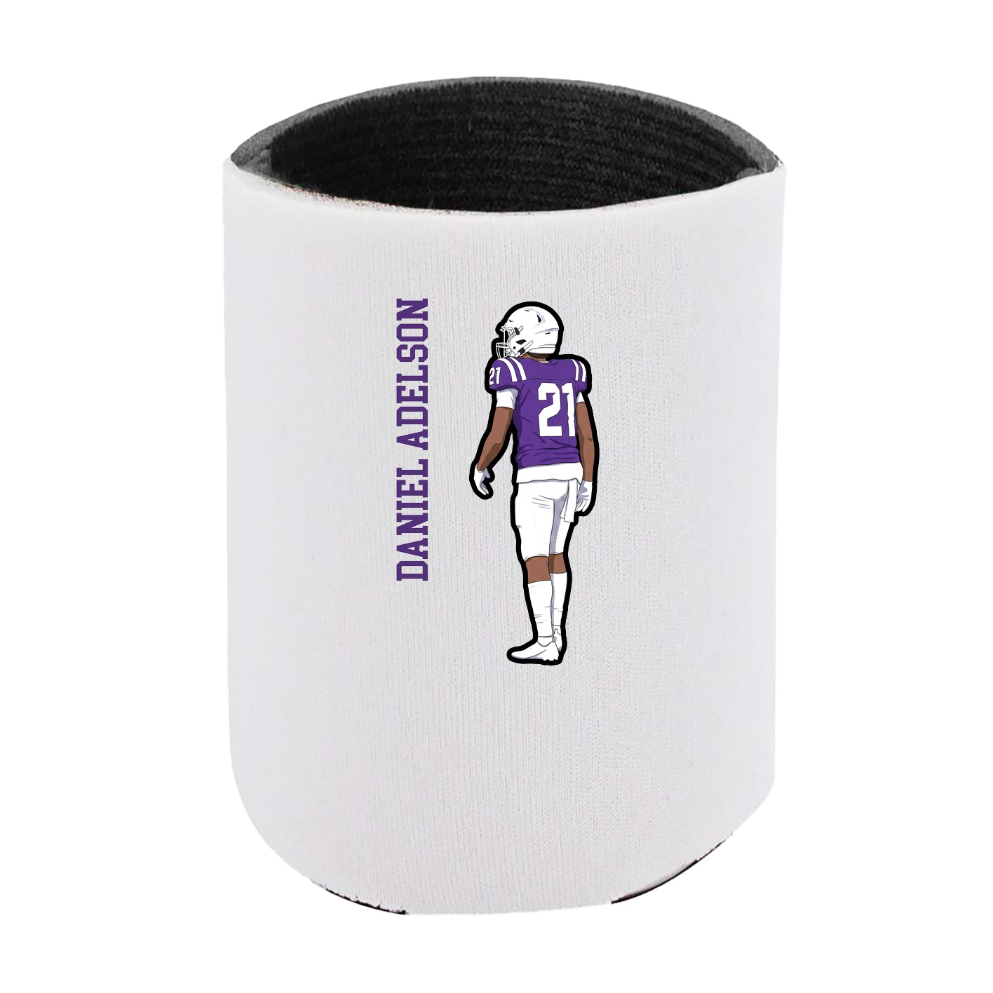 Can Holder — Name Vertical in White