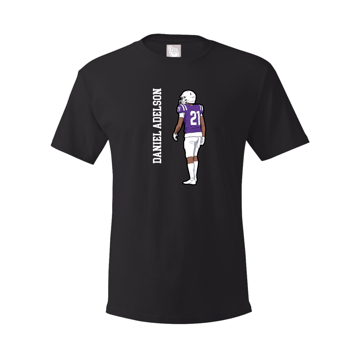 Tee — Name Vertical in Black