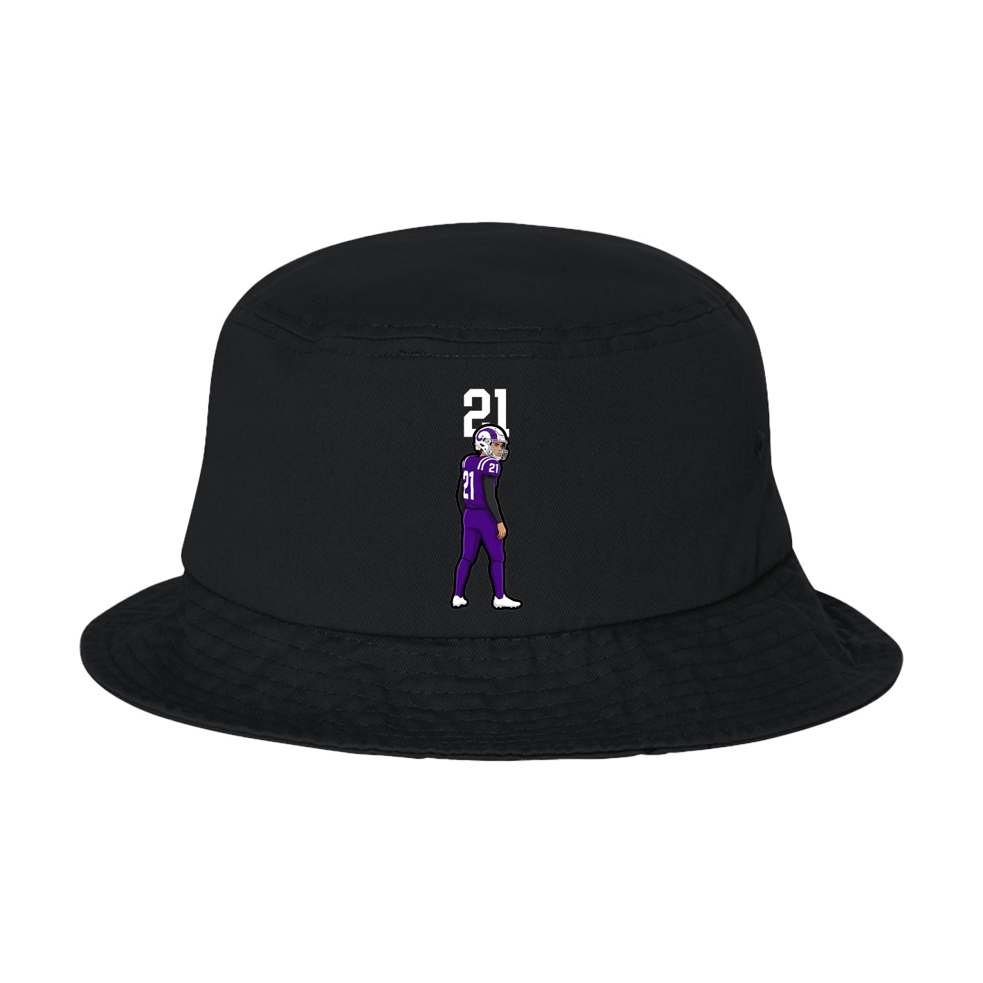 Bucket Cap — Number Top in Black