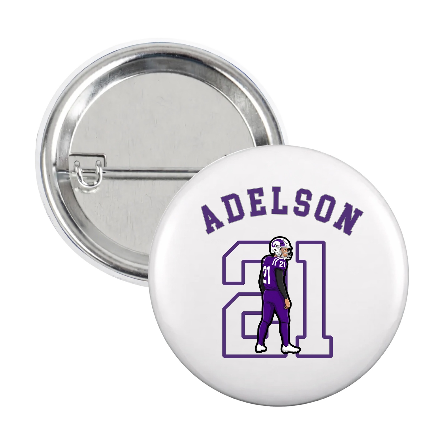 Game Day Button — Shirsey Arch in White