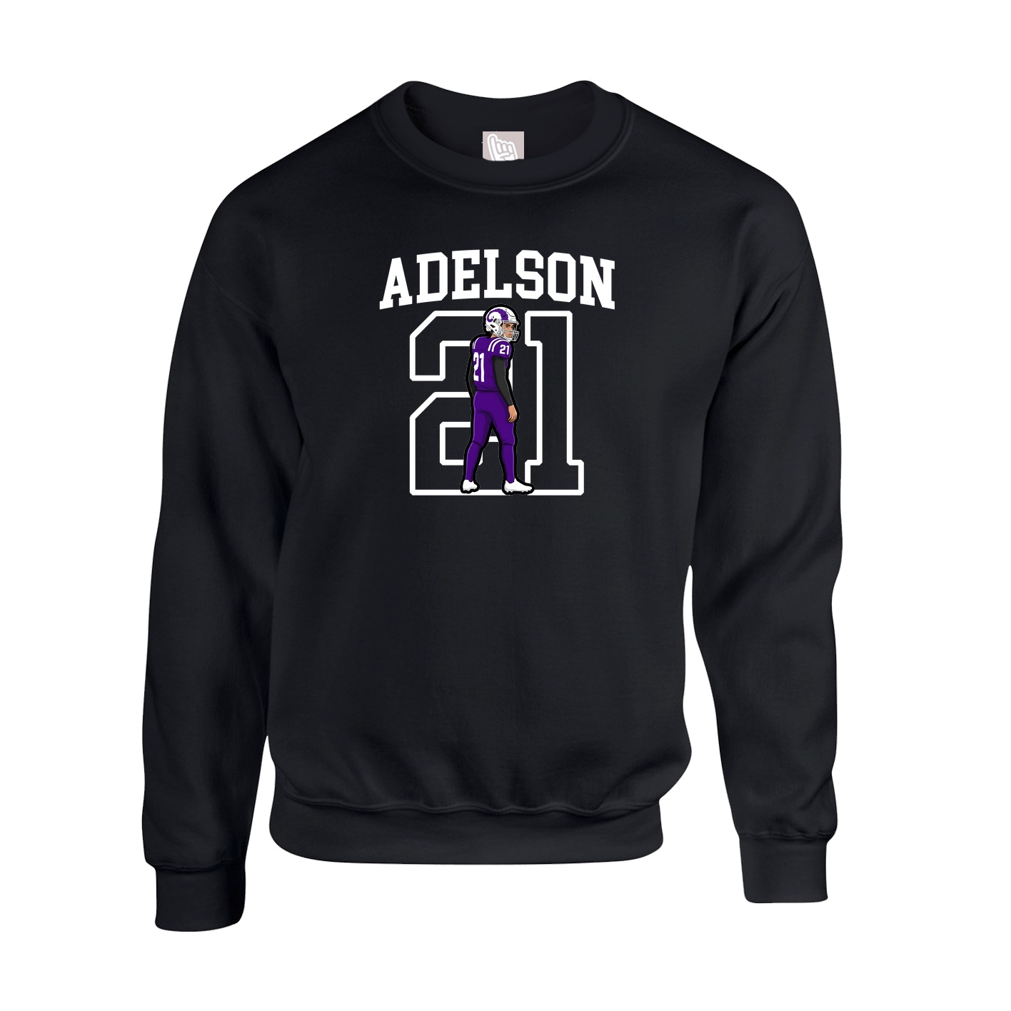 Fleece Crew — Shirsey in Black