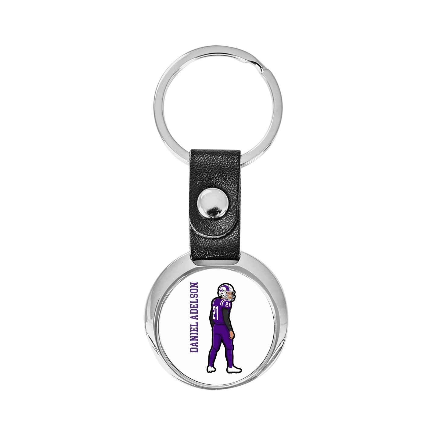 Key Chain — Name Vertical in Classic