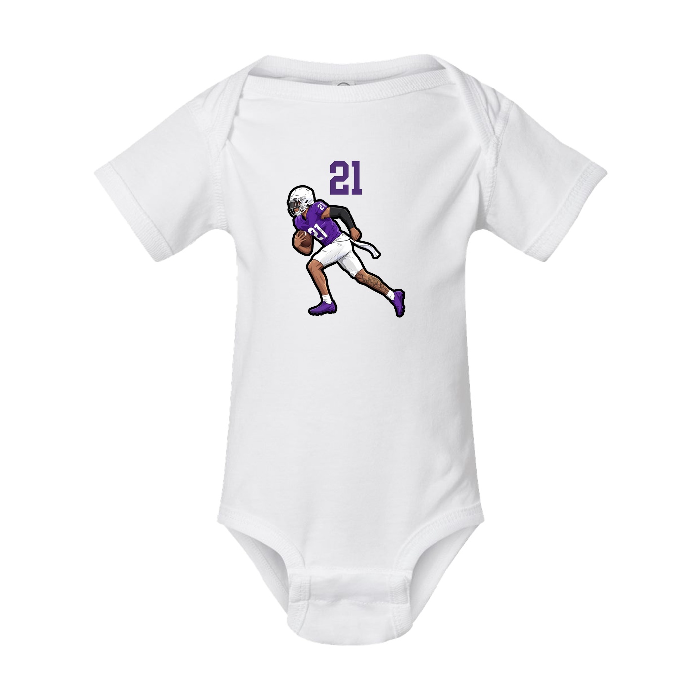Baby Onesie — Number Top in White