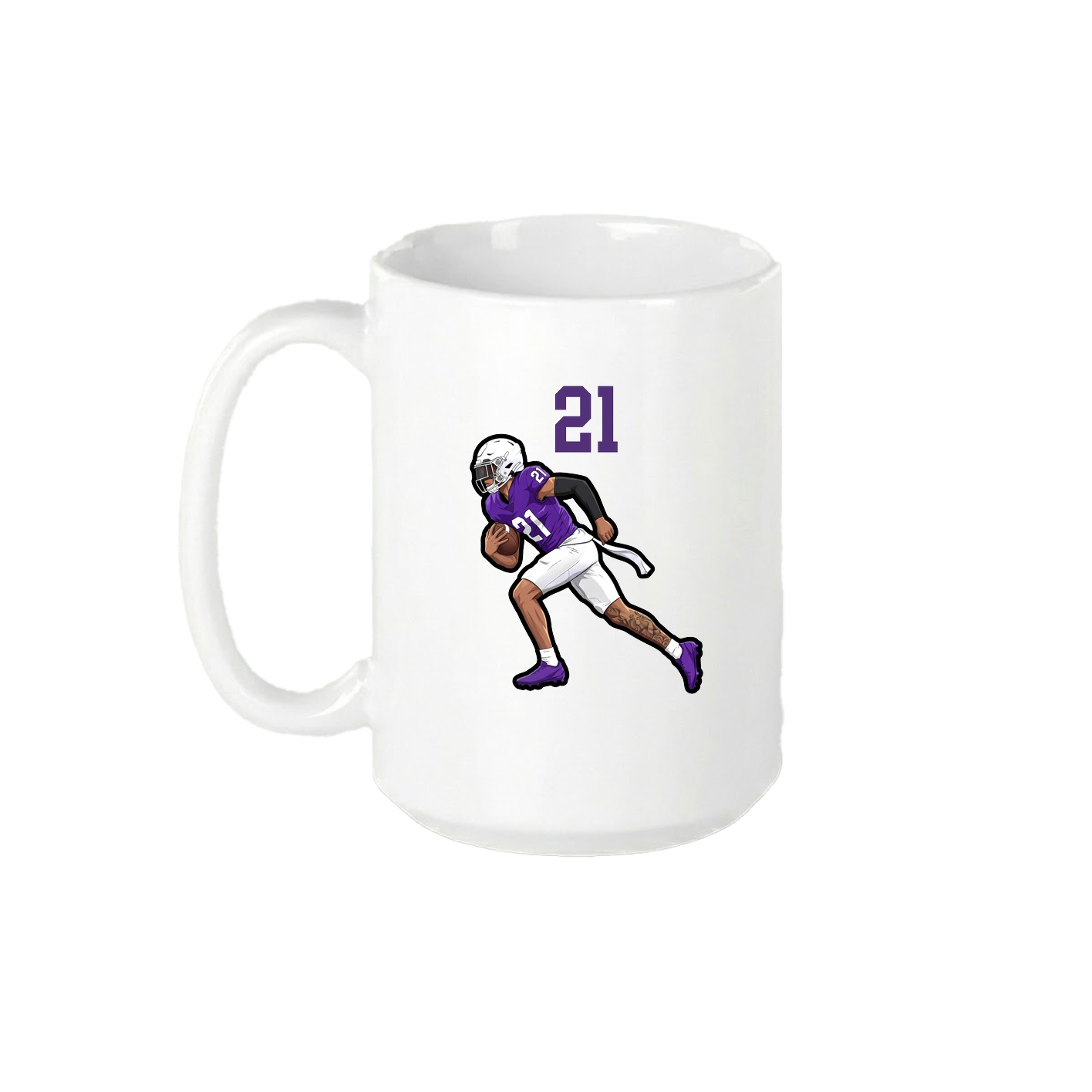 15oz Coffee Mug — Number Top in White