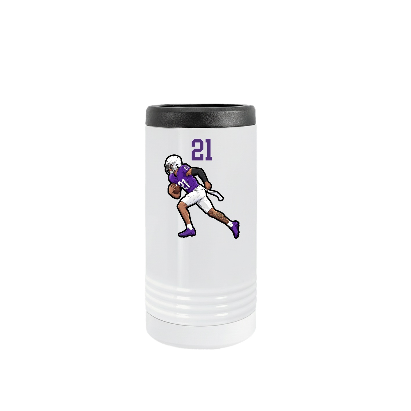 Slim Beverage Holder — Number Top in White