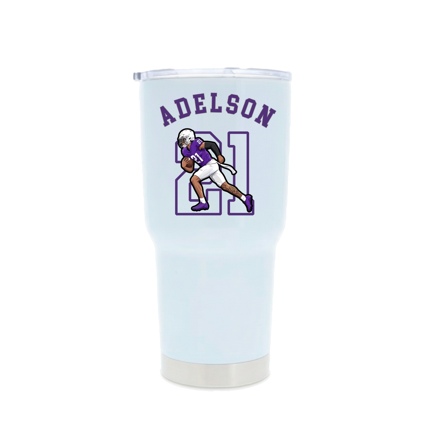30oz Stainless Steel Tumbler — Shirsey Arch in White