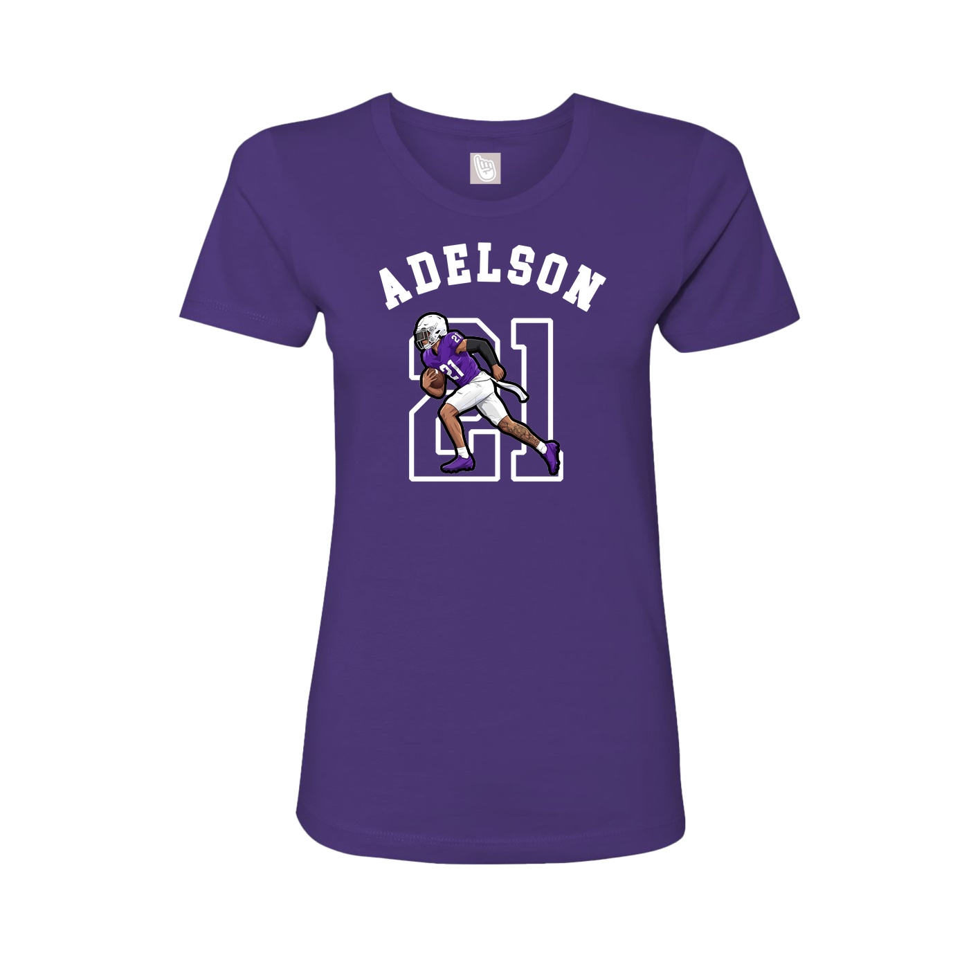 Fitted Women's Tee — Shirsey Arch in Purple