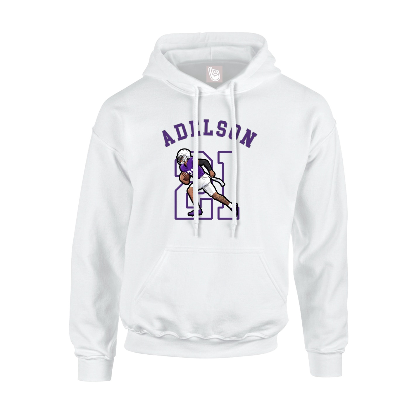 Youth Hoodie — Shirsey Arch in White