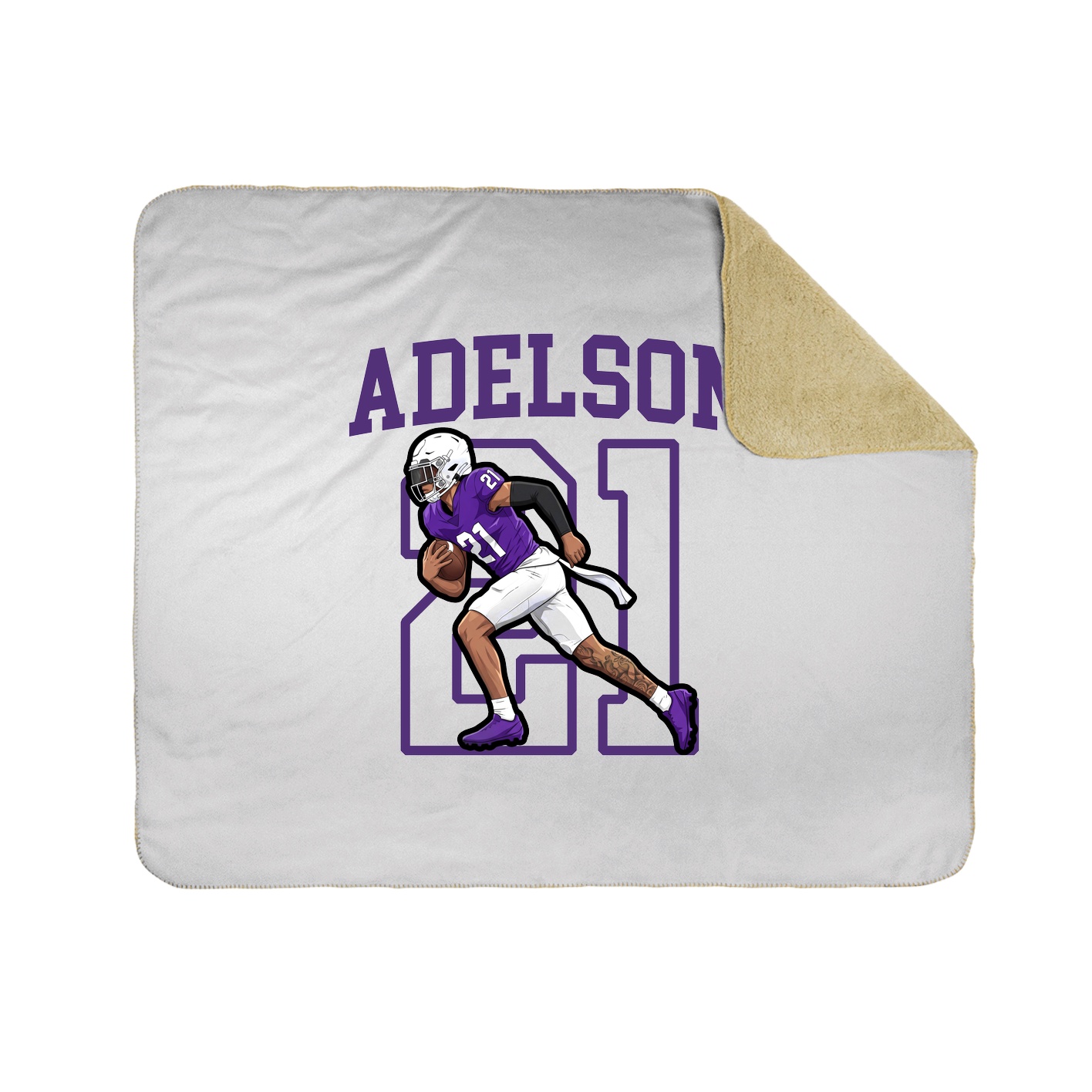 50x60 Sherpa Lined Throw Blanket
