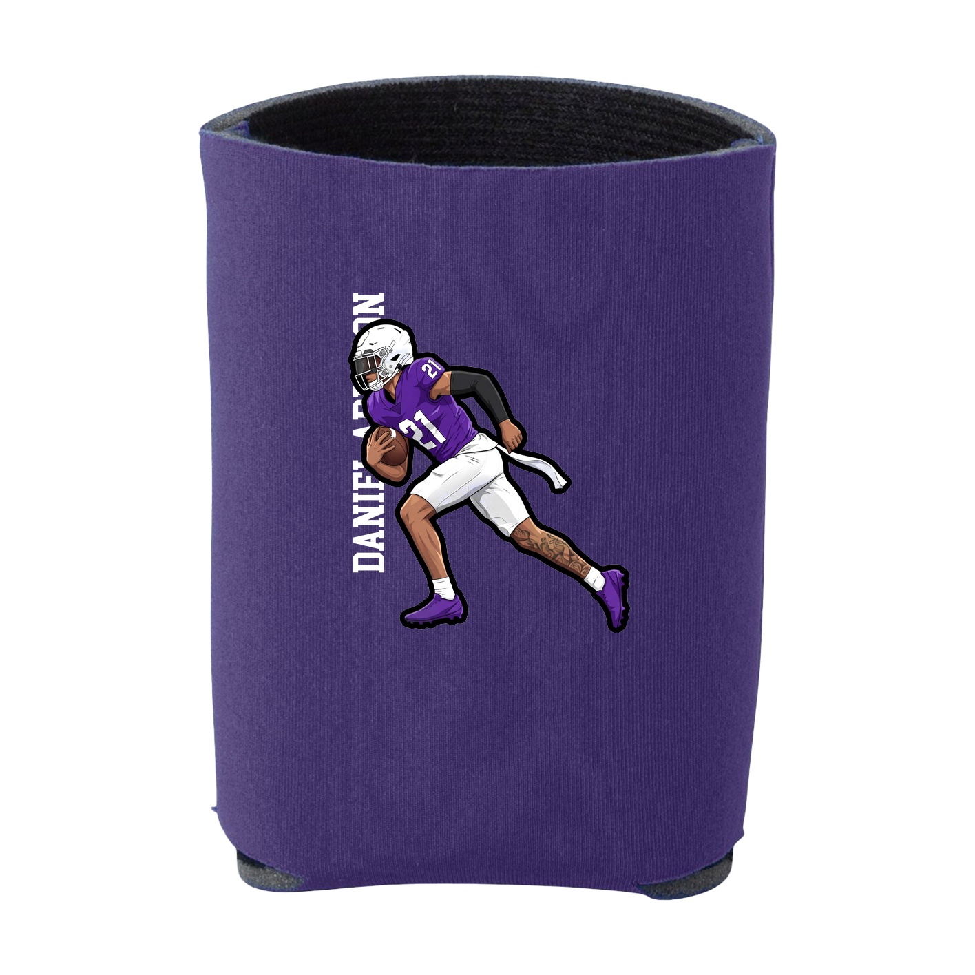 Can Holder — Name Vertical in Purple