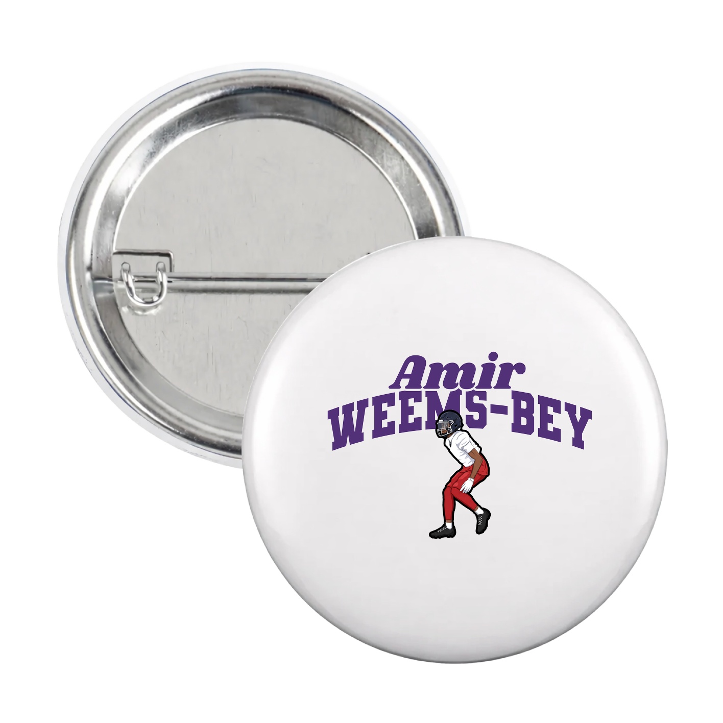 Game Day Button — Signature Arch in White