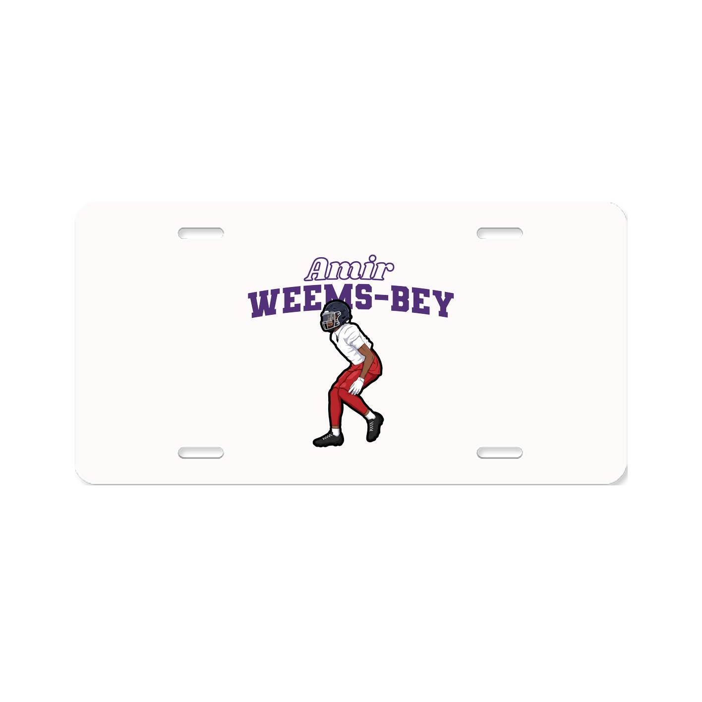 License Plate — Name Arch in Classic