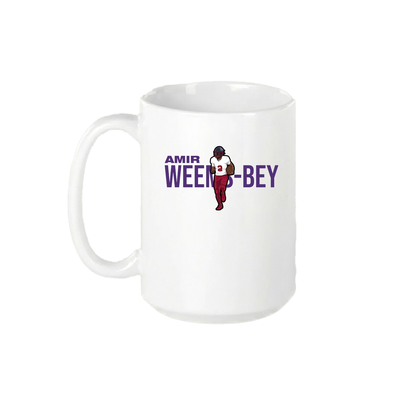 15oz Coffee Mug — Player Name in White