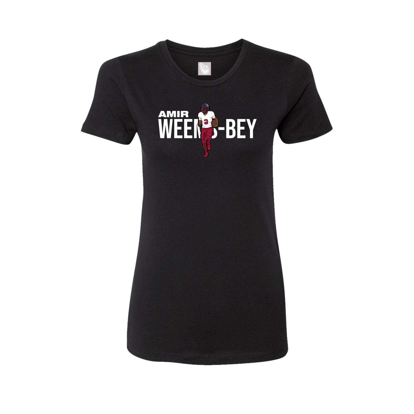 Womens Tee — Player Name in Black