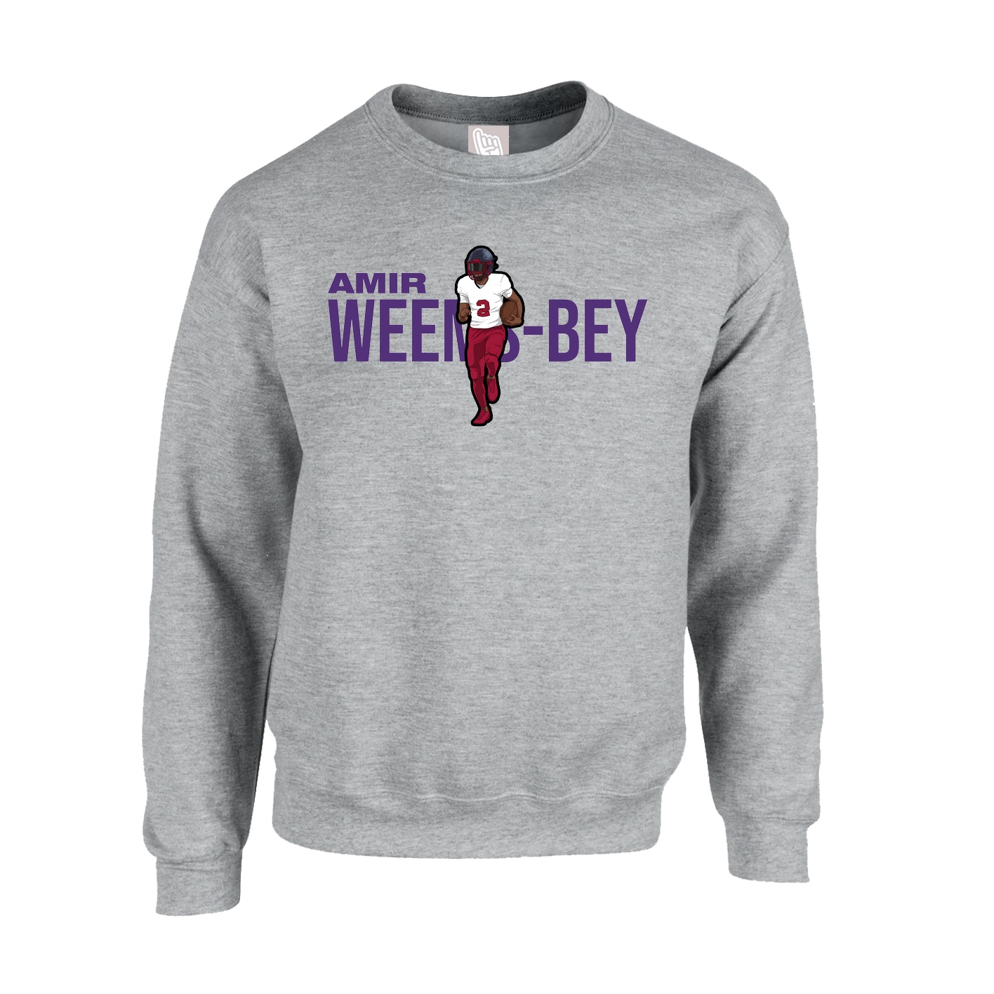 Fleece Crew — Player Name in Grey